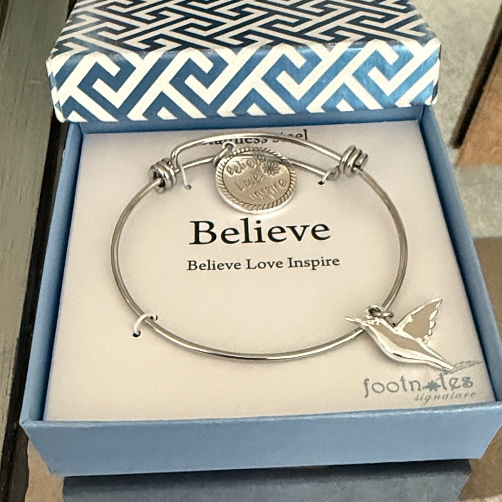 Silver Bracelet with Charm